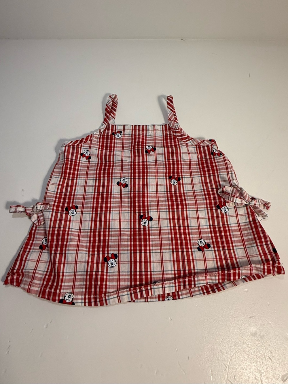 Old Navy Disney Minnie Mouse Red Plaid Tank Top – 18–24M